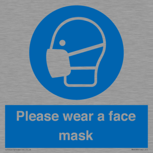 Please wear a face mask